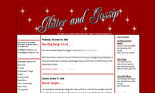 Glitter and Gossip Blog Design